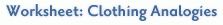 Worksheet: Clothing Analogies
