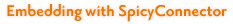 Embedding with SpicyConnector