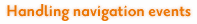 Handling navigation events