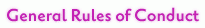 General Rules of Conduct