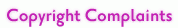 Copyright Complaints
