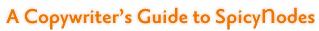 A Copywriter's Guide to SpicyNodes