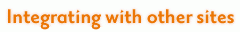 Integrating with other sites