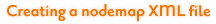 Creating a nodemap XML file
